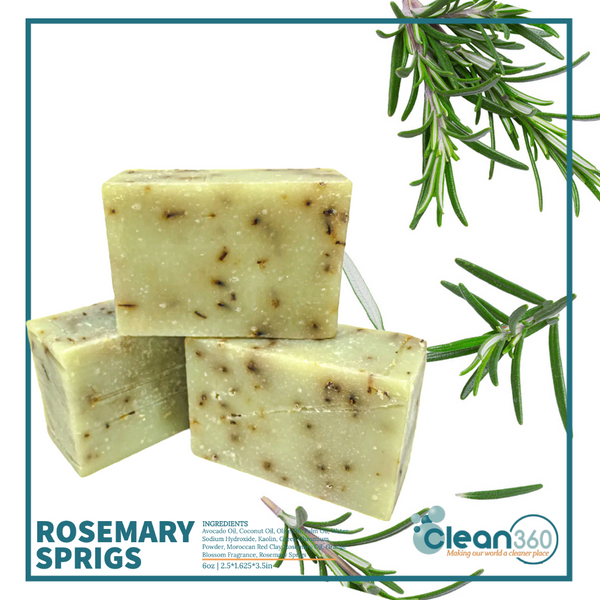 rosemary-based insecticidal soap Rosemary Sprigs Bar Soap – Clean360